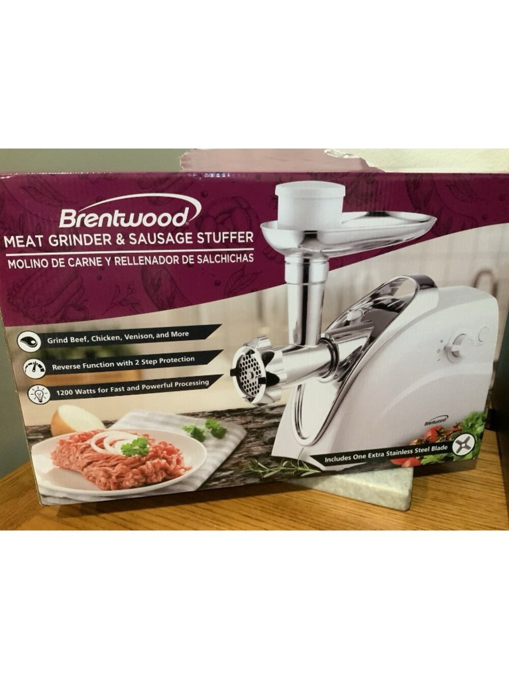 Brentwood MG-400W Appliances Meat Grinder - White
